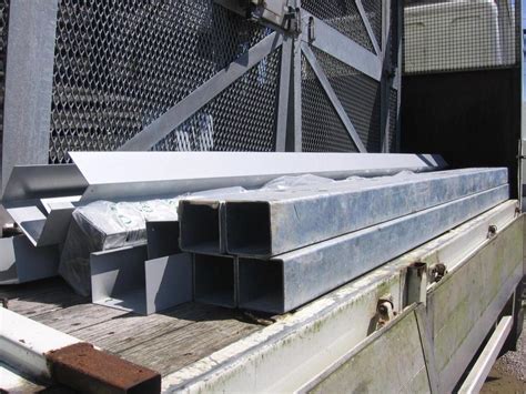 galvanised steel box section